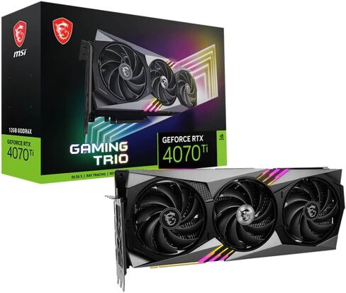 بطاقة رسومات MSI Gaming GeForce RTX 4070 Ti 12GB GDRR6X 192-Bit HDMI/DP Nvlink Tri-Frozr 3 Ada Lovelace Architecture (RTX 4070 Ti Gaming Trio 12G) in Saudi Arabia