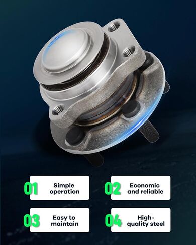محمل العجلة والمحور من SCITOO يحل محل BR930880 الأمامي المناسب لـ Scion FR-S 2013-2016، لـ Subaru BRZ 2013-2016، لتويوتا 86 2017 مجموعة محور العجلة 5 عروات غير ABS [قطعة واحدة] in Saudi Arabia