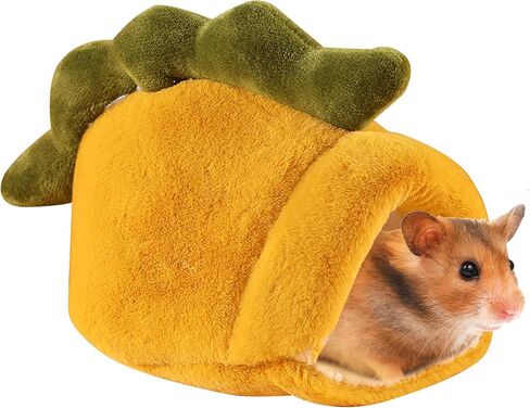 Guinea Pig Bed Hideout Warm Fleece Cuddle Cup Washable Cage Accessories Winter Sleeping House for Small Pet/Ferret/Chinchilla/Hedgehog in Saudi Arabia