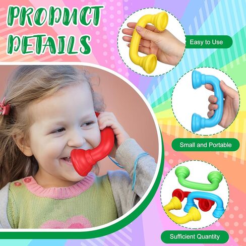 Sumind 60 Pcs Reading Phones Bulk 4 Colors Red Yellow Blue Green Hear Myself Phones Auditory Feedback Mobile Speech Therapy Supplies for Kids Classroom Fluency Pronunciation Teaching in Saudi Arabia