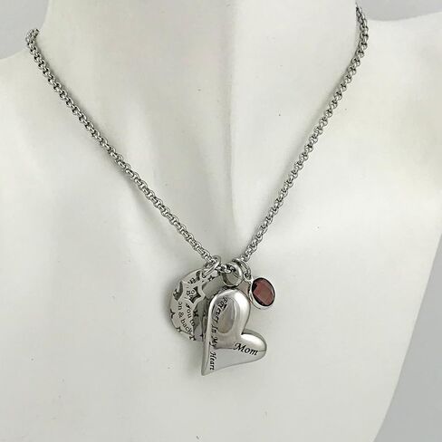 YOUFENG قلادات جرة للرماد أنا أحبك إلى القمر والعودة لأمي الحرق جرة المنجد مجوهرات جوهرة الميلاد in Kuwait