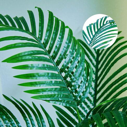 شجرة نخيل أريكا صناعية وهمية نبات النخيل الاستوائي، مثالية للنباتات الصناعية في وعاء للداخلية والخارجية والمنزل والمكتب والحديقة والديكور الحديث هدية الترحيب بالمنزل الجديد، 4 أقدام in Kuwait