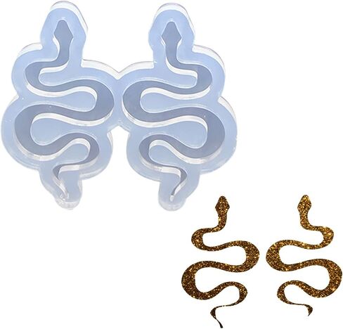 Angel Wings Cute Snake Mold Clear Silicone Mold for UV Resin Epoxy Resin Crafting Jewellery DIY Charms, Chocolate Candy Silicone Mold for Cake Decoration in Saudi Arabia