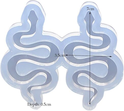 Angel Wings Cute Snake Mold Clear Silicone Mold for UV Resin Epoxy Resin Crafting Jewellery DIY Charms, Chocolate Candy Silicone Mold for Cake Decoration in Saudi Arabia