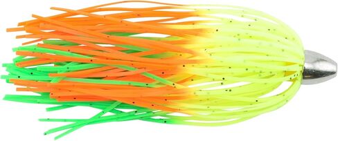 C&H، King Buster Lure، تنورة شارتروز/أخضر برتقالي، رأس 1/8 أونصة / 3.5 جم، 2.5 بوصة / 6.35 سم، 3 قطع in Saudi Arabia