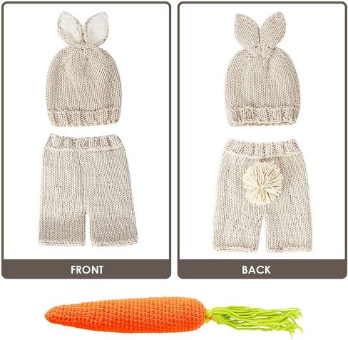 Yuehuam ملابس تصوير للأطفال حديثي الولادة مجموعة دعائم تصوير صوف ناعم مناسب لاستوديو الصور وأعياد الميلاد يوميًا in Kuwait