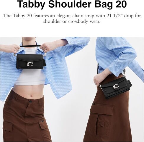 Coach Tabby Shoulder Bag 20, Black in Saudi Arabia