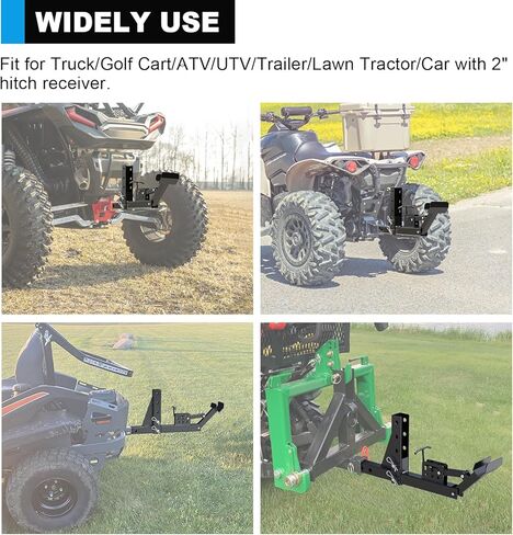 جهاز استقبال وصلة وصلة سلة المهملات قابل للتعديل مقاس 2 بوصة، ملحق وصلة وصلة جر علب القمامة شديدة التحمل، حامل وصلة قمامة خارجي يناسب معظم موديلات الشاحنات/عربة الجولف/ATV/UTV/المقطورة in Kuwait