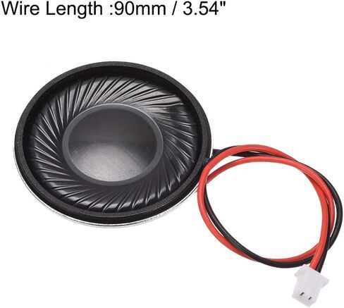 Uxcell 1W 8 Ohm DIY مكبر صوت مغناطيسي 28 مم شكل دائري بديل مكبر الصوت مع PH2.0/1.25mm-2P خط طرفي لـ 4 قطع إلكترونية in Saudi Arabia