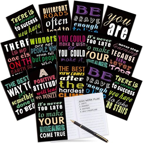 Inspirational Notepads Mini Motivational Notebooks, 36 Bulk Pack Pocket Journal Mini Notepad, Growth Mindset Inspiring Notepads for School Office Home Travel Gift Supplies, Coworkers, Party Favor in Saudi Arabia