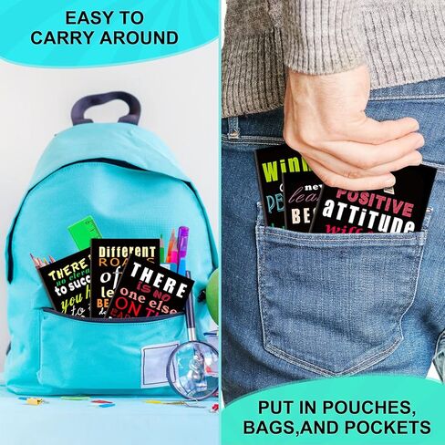 Inspirational Notepads Mini Motivational Notebooks, 36 Bulk Pack Pocket Journal Mini Notepad, Growth Mindset Inspiring Notepads for School Office Home Travel Gift Supplies, Coworkers, Party Favor in Saudi Arabia