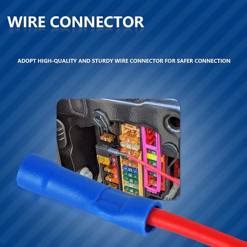 12 حزمة سيارة 12 فولت محول صنبور الصمامات الإضافية، صمام صغير منخفض المظهر، مع 4 أنواع ATO ATC ATM APM حامل الصمامات، تطبيق للسيارات والشاحنات والقوارب (أسود) in Kuwait