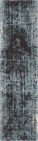SAFAVIEH Classic Vintage Collection Runner Rug - 2'3" x 8', Teal & Brown, Distressed Design, Non-Shedding & Easy Care, Ideal for High Traffic Areas in Living Room, Bedroom (CLV225A) in Saudi Arabia