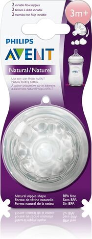 Philips Avent Variable Flow Natural Nipple, 2-Count in Kuwait