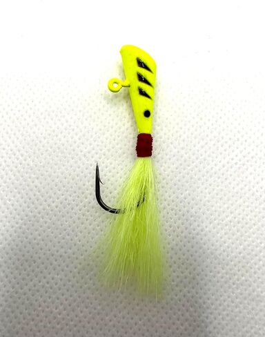 Shad Darts Fishing Lures - (Fishing Assorted Lures - 25 Pack). Effective and Working 1/4 oz jig Heads with bucktail, Best for Crappie, American Shad, Bass, Walley, Panfish. in Saudi Arabia