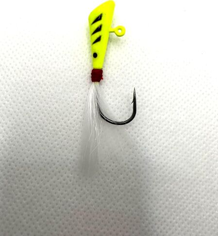 Shad Darts Fishing Lures - (Fishing Assorted Lures - 25 Pack). Effective and Working 1/4 oz jig Heads with bucktail, Best for Crappie, American Shad, Bass, Walley, Panfish. in Saudi Arabia