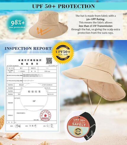 Oversize XL/XXL Women Cotton Sun Hat UPF 50+ Sunhat with Neck Flap Gardening Sun Protection Outdoor Hiking Fishing in Saudi Arabia