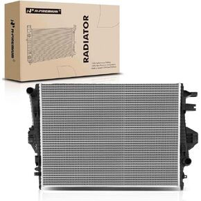 A-Premium Engine Coolant Radiator Assembly Compatible with Porsche Cayenne 2011-2018, Panamera 2010-2016 & Volkswagen Touareg 2011-2017, 3.0L 3.6L 4.8L