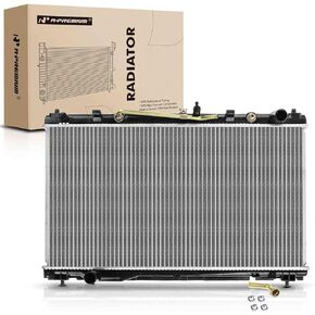 A-Premium Engine Coolant Radiator Assembly with Transmission Oil Cooler Compatible with Lexus ES300 02-03, ES330 04-06 & Toyota Camry 02-06, Solara 05-08, Automatic Transmission, Replace# 164000A240