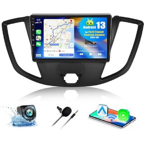 Android 13 Car Stereo for Ford Transit Tourneo Custom 2013-2019 with Wireless Apple Carplay Android Auto,9 inch Touchscreen Car Radio with WiFi GPS Navigation Bluetooth FM/RDS Radio SWC+Backup Camera