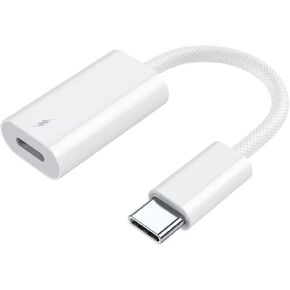 محول شاحن USB C إلى Lightning، [معتمد من MFi] من النايلون المضفر USB C ذكر إلى أنثى محول شحن Lightning موصل دونجل لهاتف iPhone 15/15 Plus/15 Pro/15 Pro Max/iPad، يدعم بيانات الشحن in Kuwait