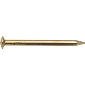 OOK 533704 Bendless Nail Picture Hangers, Brick and Concrete Hanging, Brass, 1-1/2" (10 Pack)