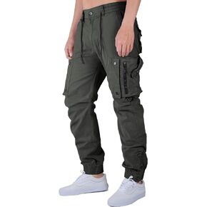 ITALYMORN Man Wild Cargo Pants مرونة الخصر المشي لمسافات طويلة السراويل مع حلقة الحزام in Kuwait