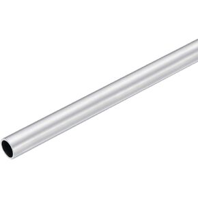 uxcell 6063 Aluminum Round Tube, 11mm OD 9mm Inner Dia 400mm Length Pipe Tubing for Industry DIY Projects