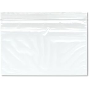 Plymor 8" x 5" (Pack of 100), 2 Mil Zipper Reclosable Plastic Bags
