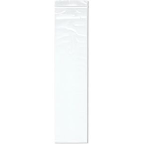 Plymor 4" x 16" (Pack of 100), 2 Mil Zipper Reclosable Plastic Bags