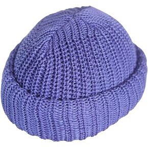 Beanie Thick Breathable Knit - Purple Cabbage in Saudi Arabia