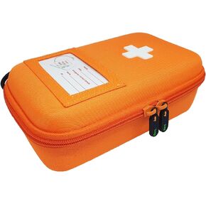 Large Epipen Holder | Hardcase Insulated Epipen Case | Highly Visible and Noticeable EpiPen Carrier Bag in Case of an Emergency | Bright Orange Epipen Carry Case Insulated Pouch