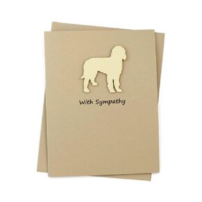 German Shepherd Sympathy Card | Dog Greeting Card | Black Dog Sympathy Card | Handmade Condolences Card