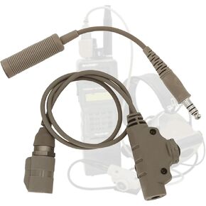 الملحقات العسكرية التكتيكية 6-Pin V2 U94 PTT محول لـ an/PRC 148 152 جهاز اتصال لاسلكي متوافق مع COMTAC SORDIN سماعة رأس تكتيكية (BK)