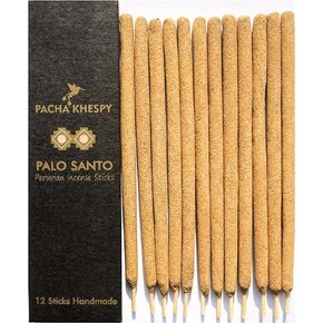 Palo Santo Incense Sticks Premium Handmade 12 Pack Holy Wood 100% Natural Peruvian Palo Santo Ecofriendly Ideal for Yoga Relaxation Spiritual Cleansing & Home Aroma Ethically Wild Harvested Palo Santo
