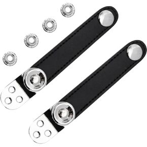 ERINGOGO 1 Set Accordion Strap Bellows Belt with Buckle Universal Bellows Belt Accordion Accessories Acordeones Acordian Black Waist Belt Bellows Belt Fittings Adjustable Extender Cowhide