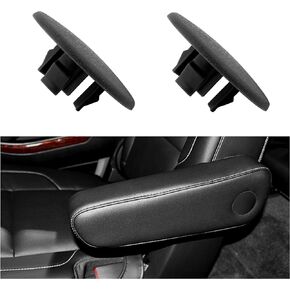 2PCS Car Armrest Cover Cap of Car Seat,Car Arm Rest Cap OEM#15279689,15279690,Car Accessories Interior Compatible with GMC Sierra Yukon,Cadillac Escalade,Chevrolet Suburban (Beige)