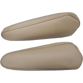 Front Leather Tan Driver & Passenger Side Armrest Cover Compatible with Toyota Land Cruiser 1998 1999 2000 2001 2002 2003 2004 2005 2006 2007