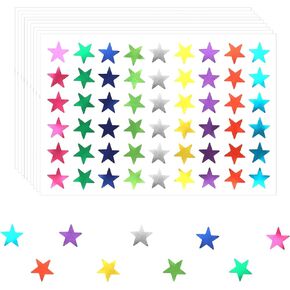 1080pcs Gold Star Stickers, Small Metallic Removable Star Reward Stickers for Kids Students Teachers (Gold, 1.2 cm Diameter)