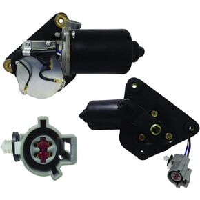 New Front Wiper Motor Compatible With 1975-1980 Mercury Monarch & Lincoln Versailles, Replaces Compatible With E9TZ-17508-A, E9TZ-17V508-AARM, Mazda ZZL0-67-340