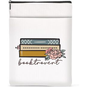 Book Lovers Gifts Book Sleeve, Bookish Book Club Gifts Book Covers for Paperbacks, Christmas Birthday Book Pouch Book Protector, Bookworm Librarian Gifts for Women Reader Soul Sister Book Accessories