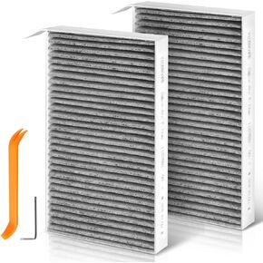 Tesla Model Y Air Filter Model 3 Cabin Air Filter with Carbon Activated, HEPA Filter Replacement Kit Tesla Accessories 2016-2024, 2 Pack