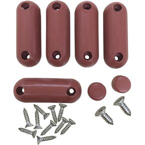Renovators Supply Manufacturing Toilet Seat Bumper, 7 Brown Silicone Toilet Seat Bumpers