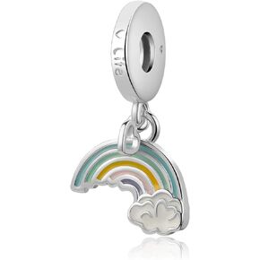 Rainbow Cloud Charm Compatible With Pandora Charms Bracelets