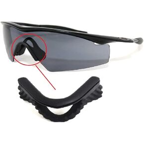 GALAXYLENSE Compatibe Replacement Nose Pads Rubber Kits For Oakley M Frame Heater/Strike/Sweep/Hybrid Black