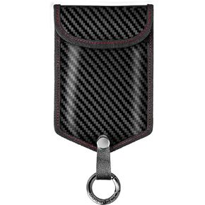 1PackCar Key Signal Blocking Pouch,Real Carbon Fiber Construction,Farday Bag for Car Key,Key Fob Protector Anti-Theft Accessory for RFID Blocking in Saudi Arabia