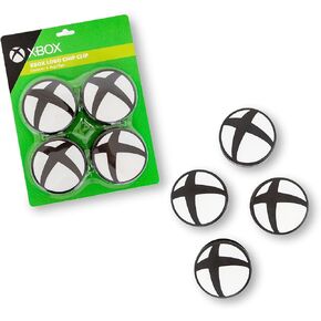 Xbox Logo Heavy Duty Chip Clips, Set of 4 | Plastic Bag Clamps For Snacks and Food Storage With Air Tight Seal Grip | Useful Home & Kitchen Decorations, Cute Video Game Gifts and Collectibles