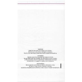 Self-Seal Suffocation Warning, Clear Poly Bags 1.5ml 100 Count for FBA, Easy Peel and Seal Closure! (9" x 12")