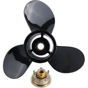13 x 19 Upgrade Aluminum Outboard Propeller Fit for Mercury Engines 40-140 HP Replace OEM#48-77346A45|15Spline Tooth RH