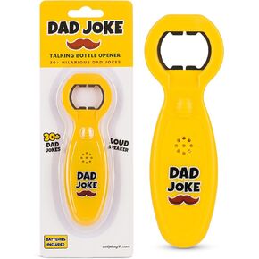 Talking Dad Joke Bottle Opener | Fun Gift for Dad | 30+ Dad Jokes | Stocking Stuffer